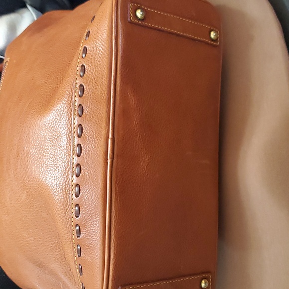 Dooney & Bourke Florentine Natural Toggle Whipstitch Bucket Bag - Picture 6 of 9